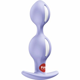 Fun Factory B-Balls Duo anatomiczny korek z kulkami fioletowy 13 cm