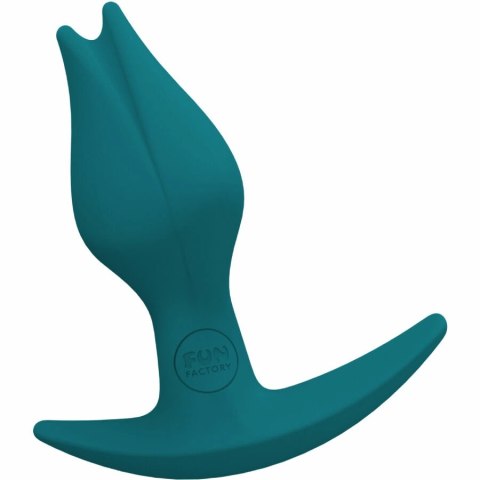 Fun Factory Bootie Fem Bottle Green - korek analny z asymetryczną podstawą 8,7 cm