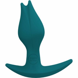Fun Factory Bootie Fem Bottle Green - korek analny z asymetryczną podstawą 8,7 cm