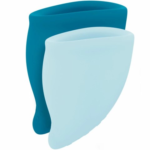 Fun Factory Fun Cup Zestaw kubkow menstruacyjnych turkusowy, 2 rozmiary