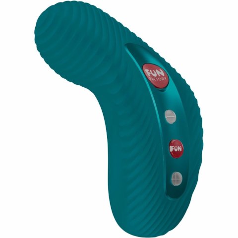 Fun Factory LAYA III zielony - ergonomiczny model z falistą powierzchnią