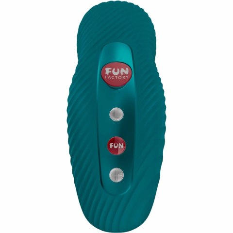 Fun Factory LAYA III zielony - ergonomiczny model z falistą powierzchnią