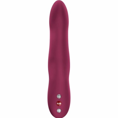 Fun Factory Stronic Wave Wine Red - pulsacyjna maszyna intymna, silikonowa