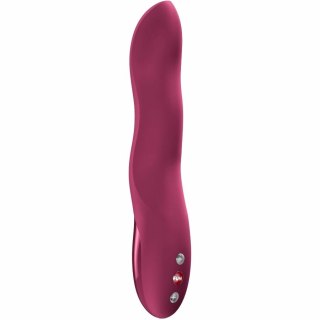 Fun Factory Stronic Wave Wine Red - pulsacyjna maszyna intymna, silikonowa