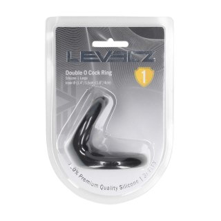 LEVELZ Double O pierścień silikonowy podwojny L czarny