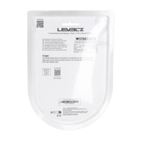 LEVELZ Double Ripple silikonowy masażer anatomiczny czarny