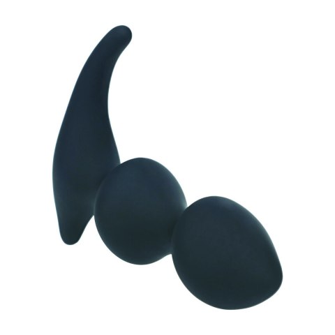 LEVELZ Double Ripple silikonowy masażer anatomiczny czarny