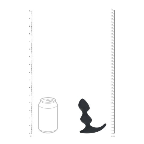 LEVELZ Double Ripple silikonowy masażer anatomiczny czarny
