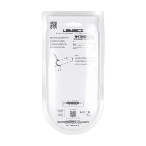 LEVELZ Regulowany silikonowy pierścień anatomiczny 5mm czarny