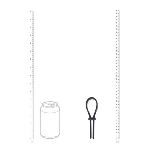 LEVELZ Regulowany silikonowy pierścień anatomiczny 5mm czarny