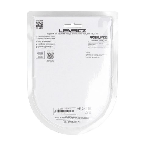 LEVELZ Rippled Model M Czarny - Silikonowy Masażer Punktu P