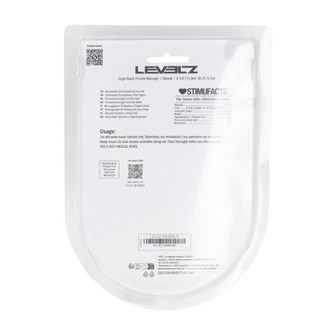 LEVELZ Single Ripple silikonowy masażer anatomiczny czarny