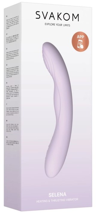 Svakom Selena Pastel Lilac - model silikonowy, wodoodporny, ładowalny