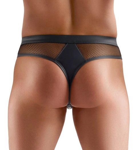 Svenjoyment Thong Net XL - siateczkowy model z ozdobnymi pierścieniami