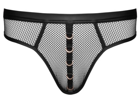Svenjoyment Thong Net L - siateczkowy model z ozdobnymi pierścieniami