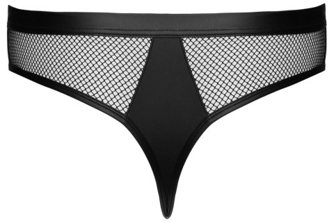 Svenjoyment Thong Net L - siateczkowy model z ozdobnymi pierścieniami