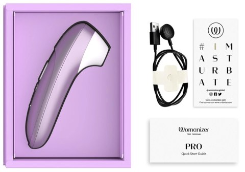 Womanizer Pro Lilac - kompaktowy model z 11 poziomami intensywności
