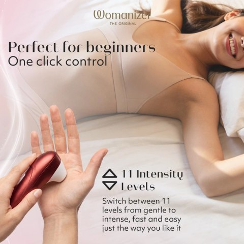 Womanizer Pro Red - Model z 11 trybami i technologią powietrzną