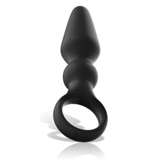 BLACK&SILVER OZZY silikonowy korek analny z 10 trybami wibracji