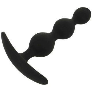 Black&Silver Rupert kulkowy łańcuszek silikonowy 10,5 cm czarny