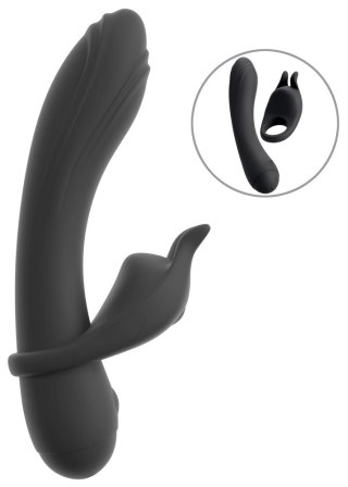 Couples Choice Duo Vibrator 3w1 z pierścieniem, silikonowy, wodoodporny