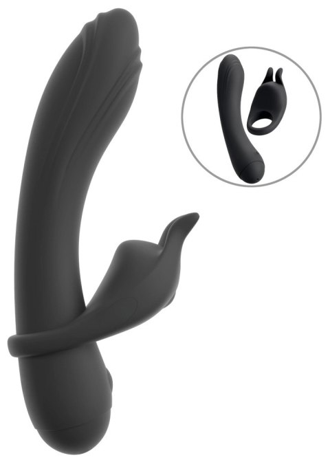 Couples Choice Duo Vibrator 3w1 z pierścieniem, silikonowy, wodoodporny