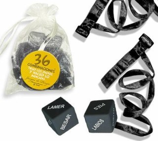 INEDIT Torba Organza Kit Bag Czarna z Akcesoriami i Kostkami