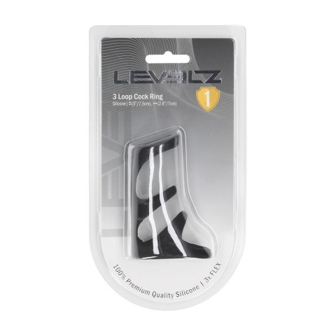 LEVELZ 3-Loop Czarny Pierścień Silikonowy do Modelowania Kształtu
