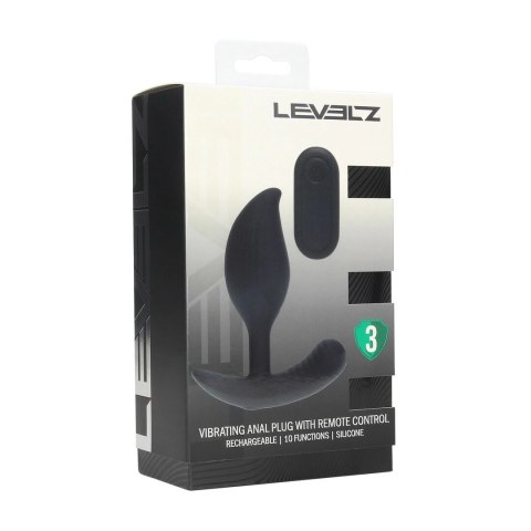 LEVELZ Analy Remote - silikonowy korek analny z pilotem, czarny