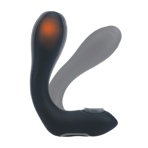 LEVELZ Bendable Silicone Prostate czarny silikonowy stymulator z funkcją podgrzewania