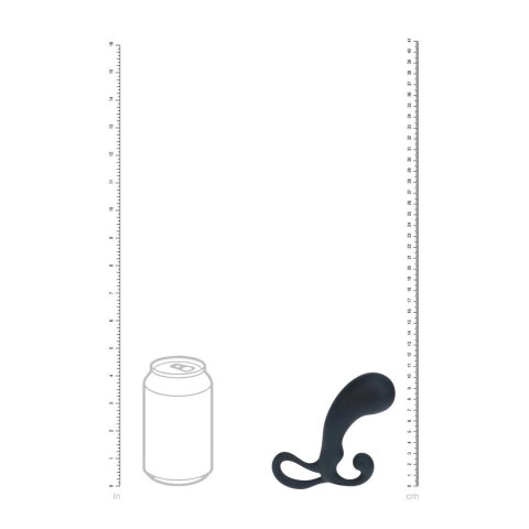 LEVELZ Bulb M Anatomiczny Masażer Prostaty z Pętlą Czarny Silikon