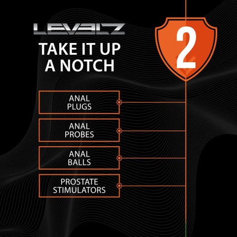 LEVELZ Bulb M Anatomiczny Masażer Prostaty z Pętlą Czarny Silikon