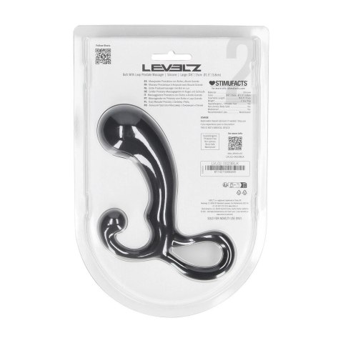 LEVELZ Bulb with Loop silikonowy masażer strefy L czarny