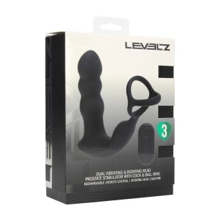 LEVELZ Dual Motor Silicone Pro Intimate Massager Black z pilotem