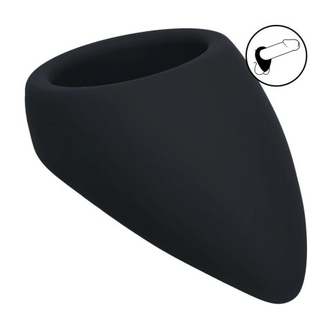 LEVELZ Pierścień Silikonowy Teardrop Czarny Ergonomiczny Kształt