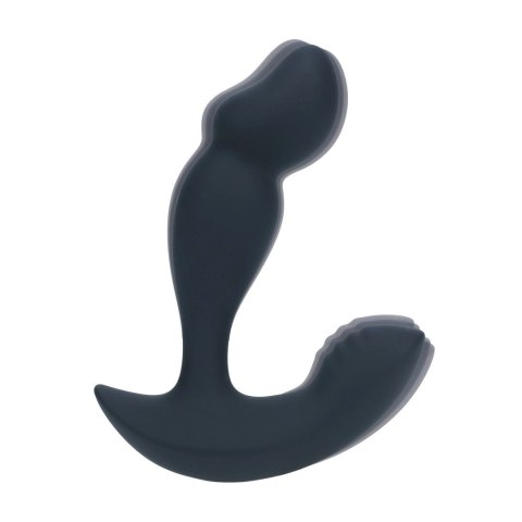 LEVELZ Plug czarny - silikonowy stymulator z podwojnym silnikiem i pilotem