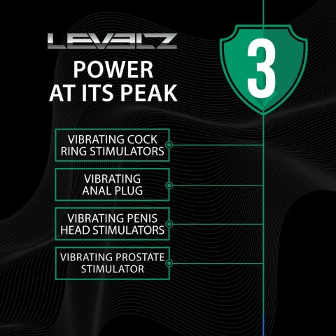 LEVELZ Plug-ilicious 2 Czarny - silikonowy korek z rotacją i wibracją
