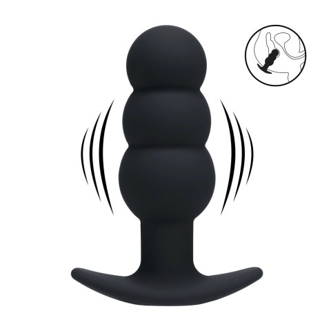 LEVELZ Tri Bulb Wibrujący Korek Anatomiczny Silikonowy Czarny USB