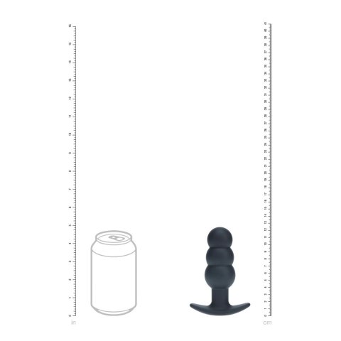 LEVELZ Tri Bulb Wibrujący Korek Anatomiczny Silikonowy Czarny USB