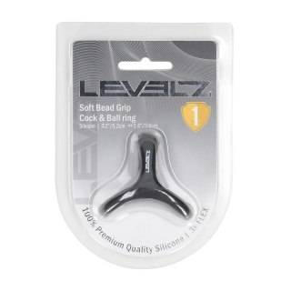 LEVELZ Tri-O Ring silikonowy system pierścieni 3w1 czarny