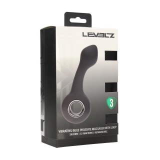 LEVELZ Vibrating Bulb Prostate Model z Uchwyt Loop Czarny Silikonowy