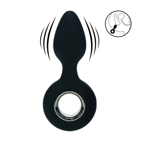 LEVELZ Wibrujący Korek Silikonowy z Uchem Czarny 11,5 cm