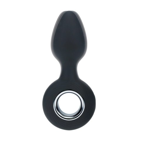 LEVELZ Wibrujący Korek Silikonowy z Uchem Czarny 11,5 cm