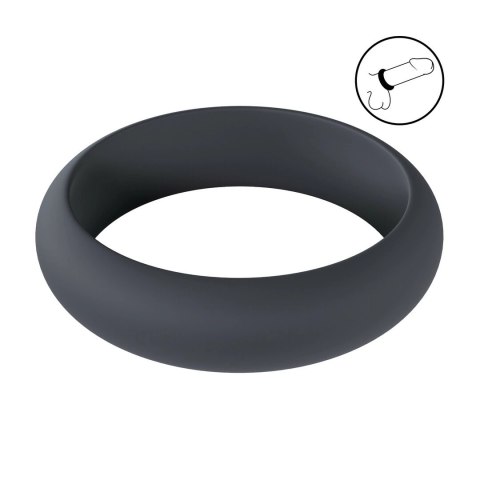 Levelz Wide O Pierścień Silikonowy XXL 55mm Czarny Komfortowy