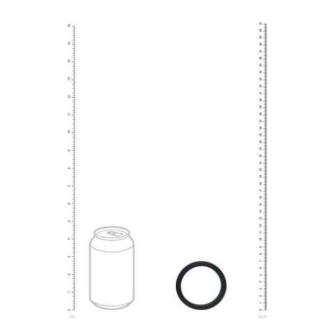 Levelz Wide O Pierścień Silikonowy XXL 55mm Czarny Komfortowy