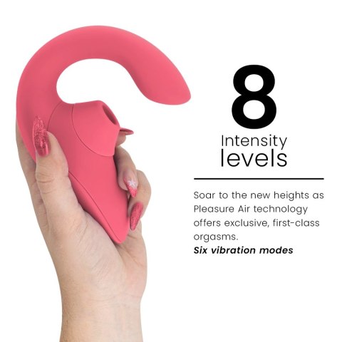 Womanizer Blend Rabbit Vibrant Rose - Wibrator z technologią powietrzną, IPX7