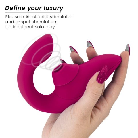Womanizer Blend Rabbit - stymulator powietrzny i wibracyjny, żywy roż