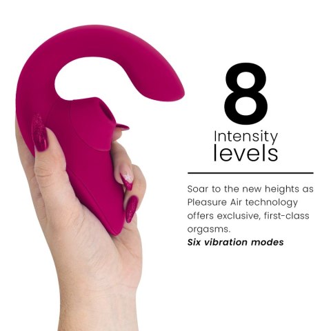 Womanizer Blend Rabbit - stymulator powietrzny i wibracyjny, żywy roż