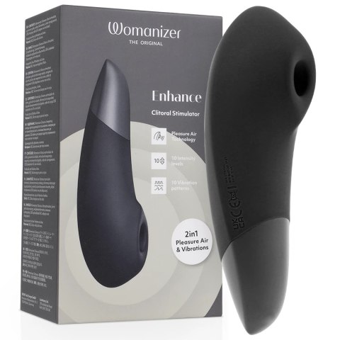 Womanizer Enhance czarny - stymulator 2w1 z technologią powietrzną i wibracjami