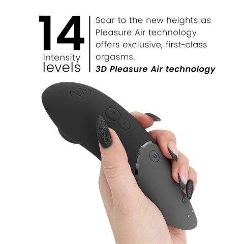Womanizer Next Czarny - Intymny Stymulator Powietrzny 3D Climax Control